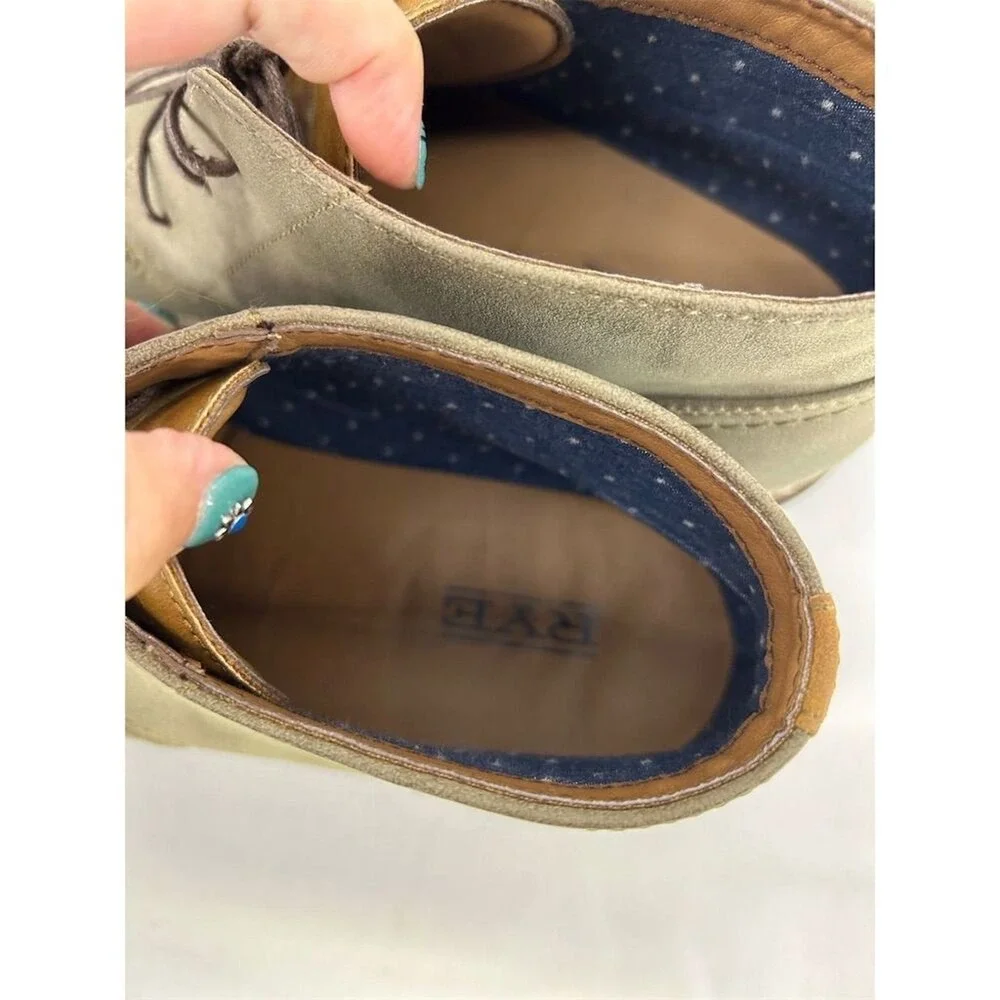 HAWKER RYE Abigovia Men's Green Gray Suede Chukka Boots Size 10